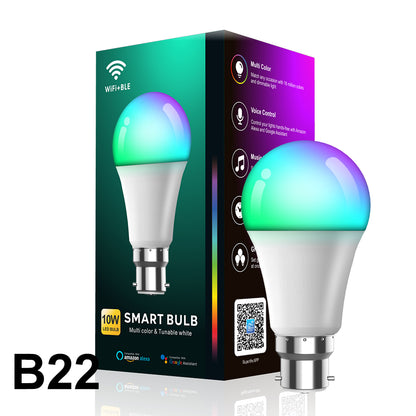 Smart  LED Light Bulb,16 Million Colours,Works with Alexa,Google Assistant, with Remote &App Control,A19,9W,FCC/CE/RoHS Certified,2 Pack(for US )