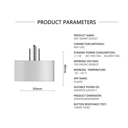 Smart Mini Plug WiFi, Works with Alexa/Google Assistant/Sri, APP& Timer Control,FCC/CE/RoHS Certified, 2 Pack, White